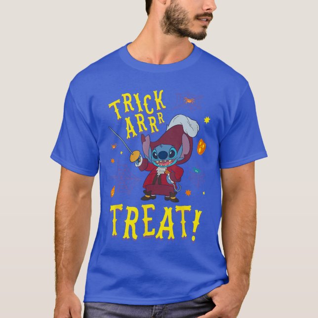 T-shirt Disney Stitch Captain Hook Costume Trick ARR Treat (Devant)
