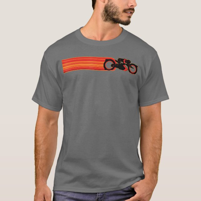 T-shirt Disney TRON Ares Lightcycle Race Light Streak (Devant)