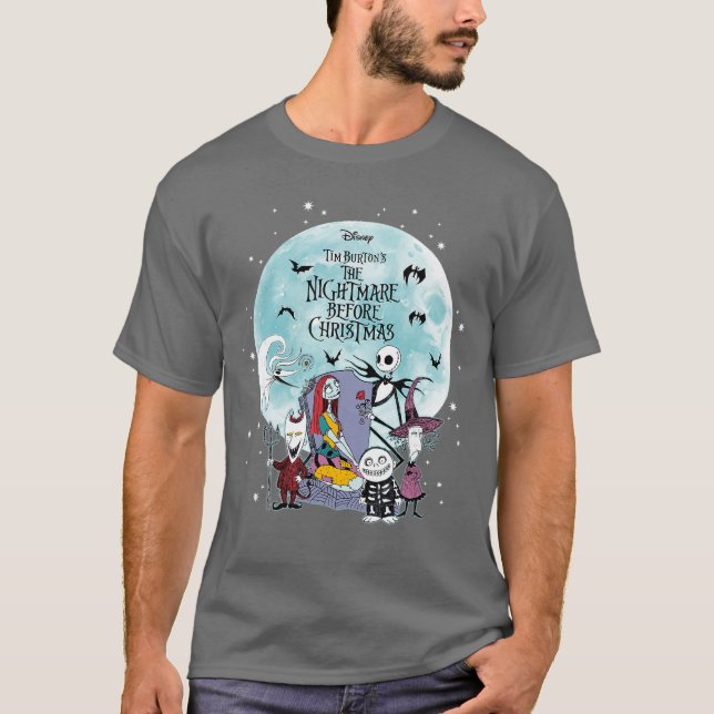 T-shirt Disneyhe Nightmare Before Christmas Jack and Frien (Devant)