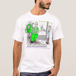 T-shirt Disparaissent la chaux pour le mois de conscience