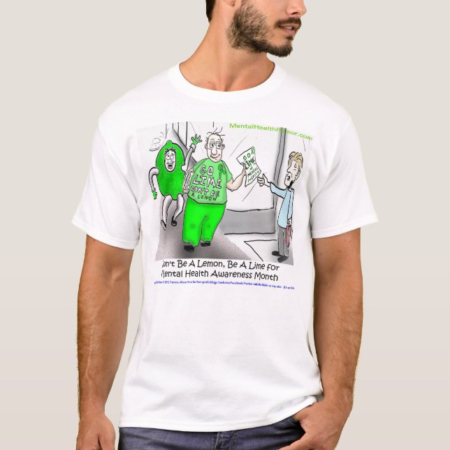T-shirt Disparaissent la chaux pour le mois de conscience (Devant)