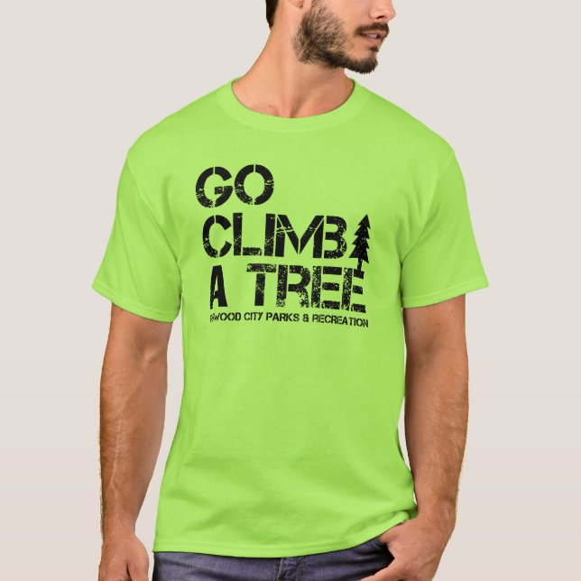 T-shirt Disparaissent la montée un arbre (Devant)
