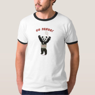 T-shirt Disparaissent le badminton de panda