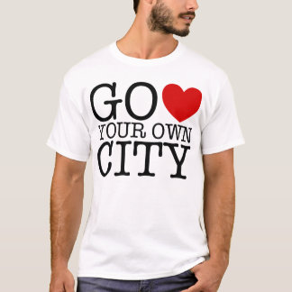 T-shirt Disparaissent le coeur votre propre ville