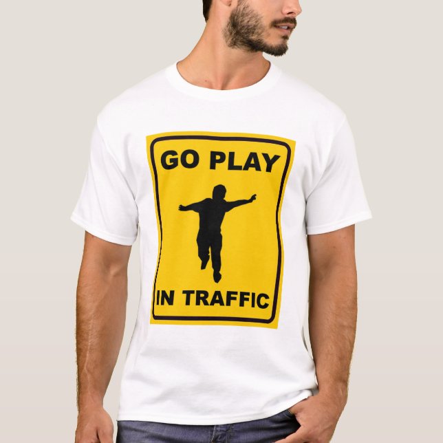 T-shirt Disparaissent le jeu dans le trafic (Devant)