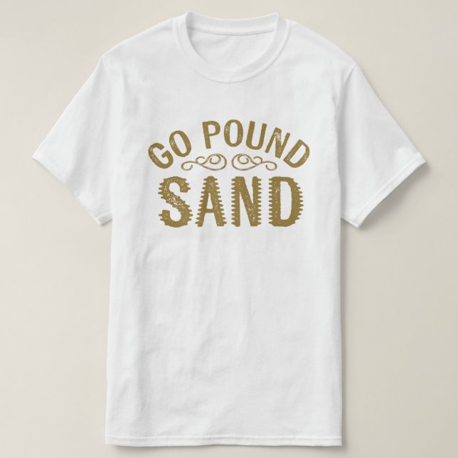 T-shirt Disparaissent le sable de livre (Design devant)