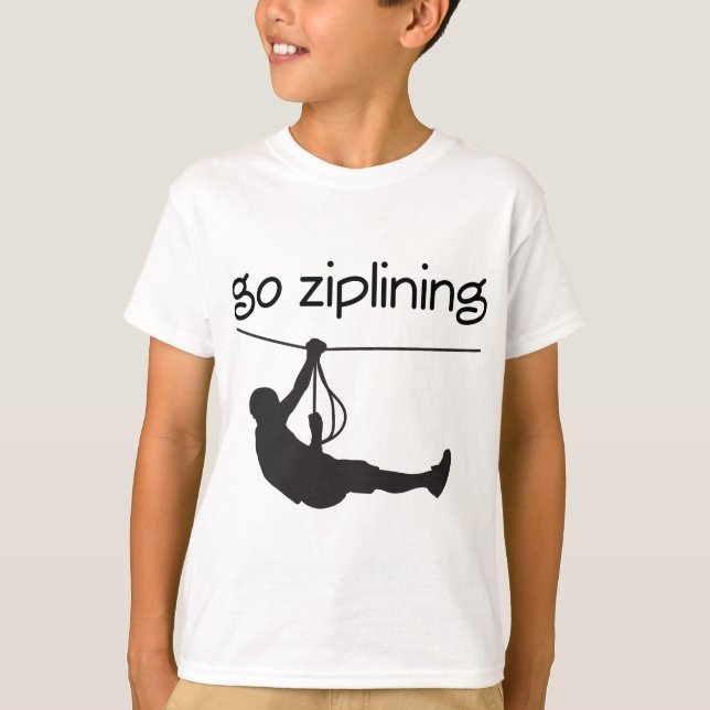 T-shirt Disparaissent l'idée de cadeau de Ziplining (Devant)