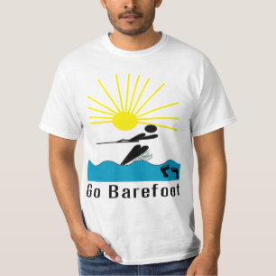 T-shirt Disparaissent nu-pieds - le ski d'eau aux pieds