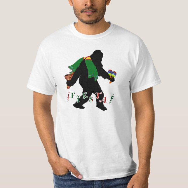 T-shirt Disparu en Squatchin - Fiesta Squatchin (Devant)