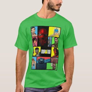 T-shirt Dispatch Video Game Collage Design retro