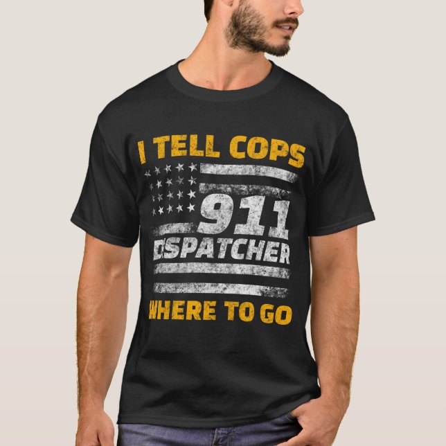 T-shirt Dispatcher 911 (Devant)