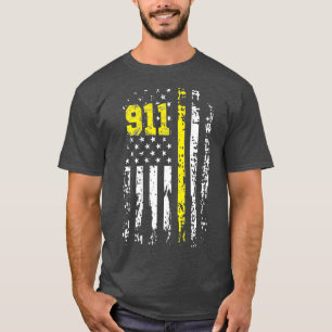 T-shirt Dispatcher 911 USA Flag Dispatcher Don Back