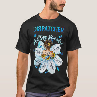 T-shirt Dispatcher de police femmes Dispatcher de police D