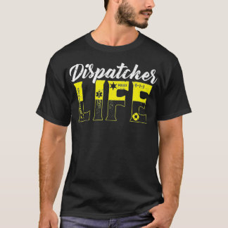 T-shirt Dispatcher Life Gold a votre dos Police 911 