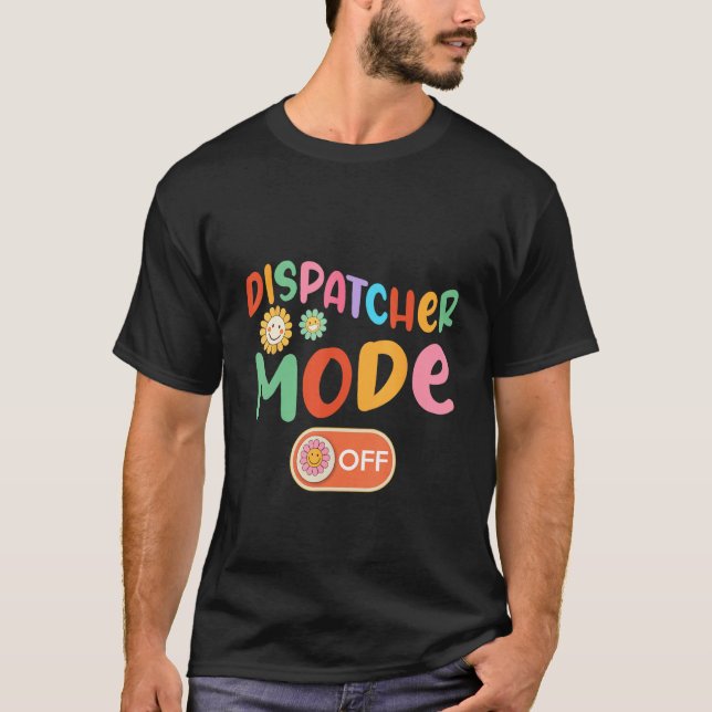 T-shirt Dispatcher Mode Off Costume Summer Vacation  Flowe (Devant)
