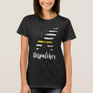 T-shirt Dispatcher Usa America Drapeau Butterfly Freedom 9