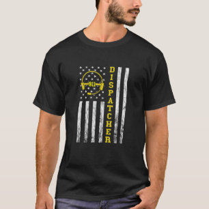 T-shirt Dispatcher Vintage America USA - Casque Drapeau 91