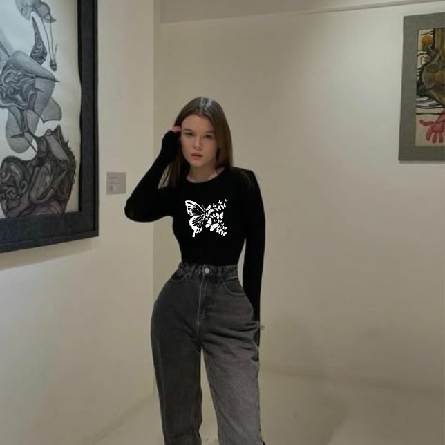 T-shirt Dispersal minimaliste Papillon esthétique (Créateur téléchargé)