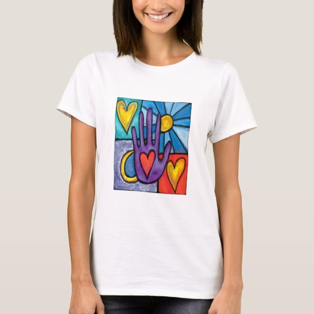 T-shirt disponible de coeur (Devant)