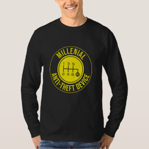 T-shirt Dispositif Anti Vol Millénaire Hommes Cool Voiture
