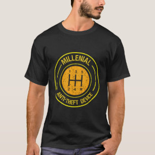 T-shirt Dispositif anti-vol Millénial voiture mécanique bo