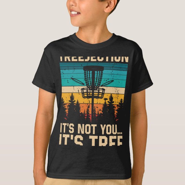 T-shirt Disque de golf Treejection Drôle pour joueur de di (Devant)