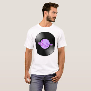 T-shirt Disque de logo de musique de MoonDreams