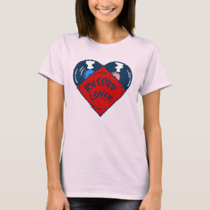 T-shirt disque de musique amateur d'art pop coeur vintage 