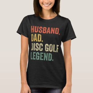 T-shirt Disque Golf Amusant Mari Papa Legend Vintage Frisb