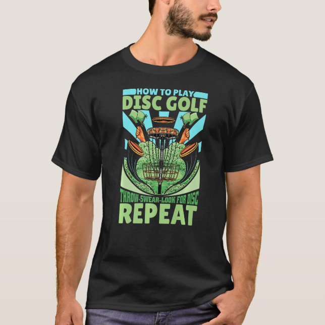 T-shirt Disque Golf Comment Lire Disk Golf (Devant)