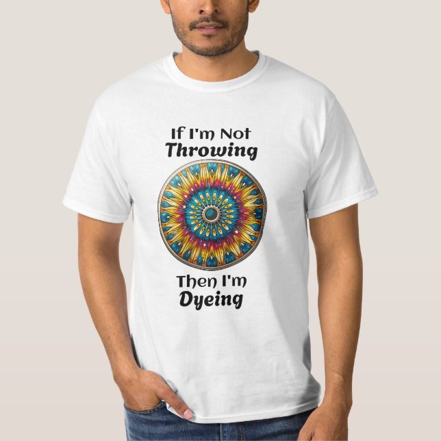T-shirt Disque Golf Dyeing Humour (Devant)