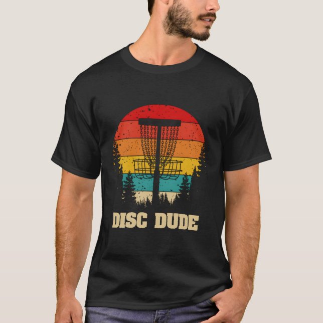 T-shirt Disque Golf Frisbee Golf Sport Joueur Disque Dude (Devant)