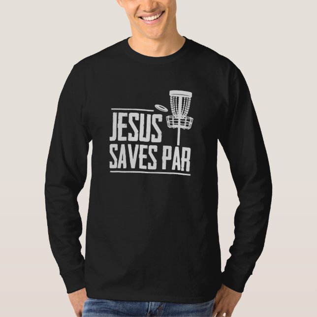 T-shirt Disque Golf Jesus Treesus Tree Sus Frisbee Frolf D (Devant)