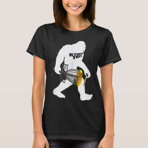 T-shirt Disque Golf Jouer Bigfoot Avec Imbécile Arbre Cita