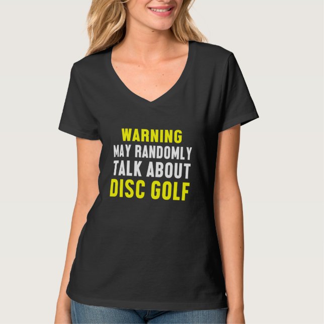 T-shirt Disque Golf Lecteur Déterminé Golfer Funny Golfing (Devant)