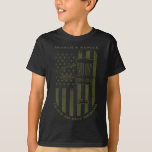 T-shirt Disque Golf Rechercher Et Secourir Ne Laisser Aucu