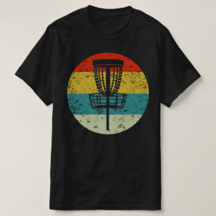 T-shirt disque golf rétro vintage silhouette les années 70