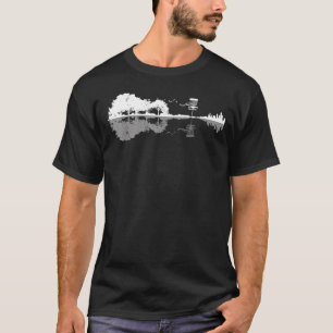 T-shirt Disque Golf Sunset Guitare Guitariste Joueur de go