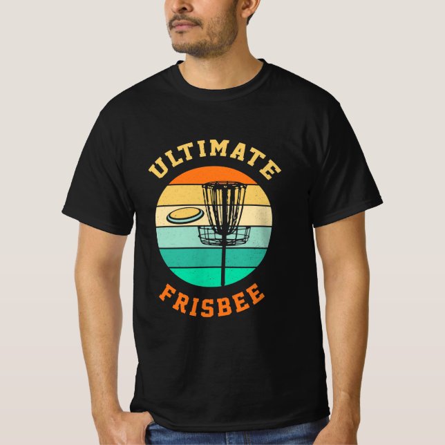 T-shirt Disque Golf Ultimate Frisbee (Devant)