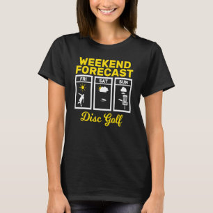 T-shirt Disque Golf Weekend Forecend Jouer Frisbee Flying 