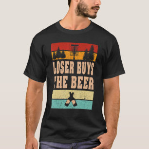 T-shirt Disque Golfing Loser Achète La Bière Disk Golf