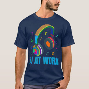 T-shirt Disque Jockey - DJ Au Travail - Super Funky Vintag