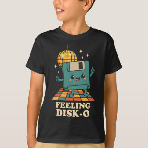 T-shirt Disque rétro Kawaii Blague de technologie rétro 80