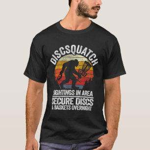 T-shirt Disque Squatch Frisbee Golf Croquis Sasquatch Drôl