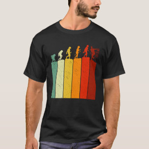 T-shirt Disque vintage Golf Retro Evolution Hommes Femmes
