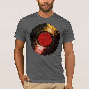 T-shirt disque vinyle cool & rétro