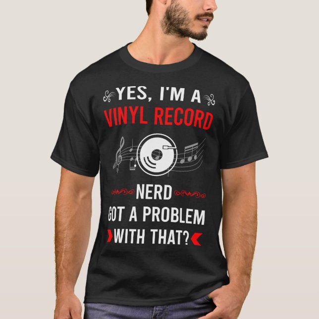 T-shirt Disque vinyle de problème (Devant)