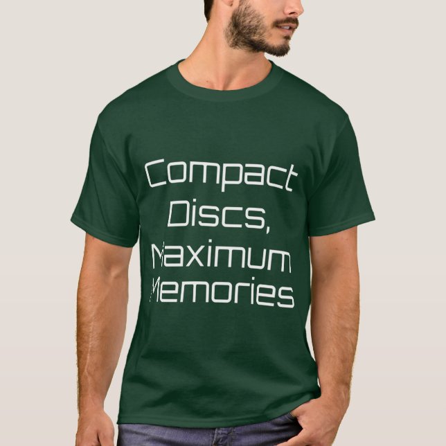 T-shirt Disques compacts (Devant)