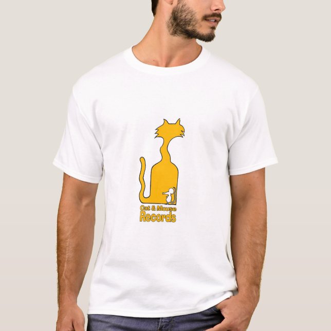 T-shirt Disques de chat et de souris (Devant)