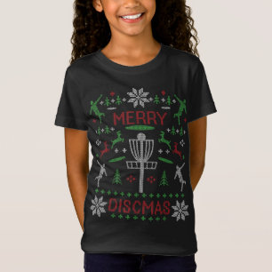 T-Shirt Disques de Joyeux Disques de Noël Gra doux moche